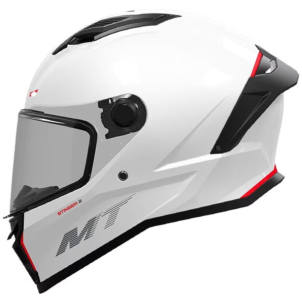 MT Helmets Stinger A0 Gloss White MT
